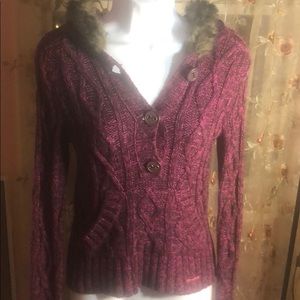DKNY Jeans purple sweater hoodie